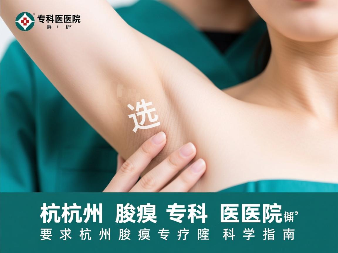 杭州腋臭专科医院解析，选择杭州腋臭专科医院的科学指南