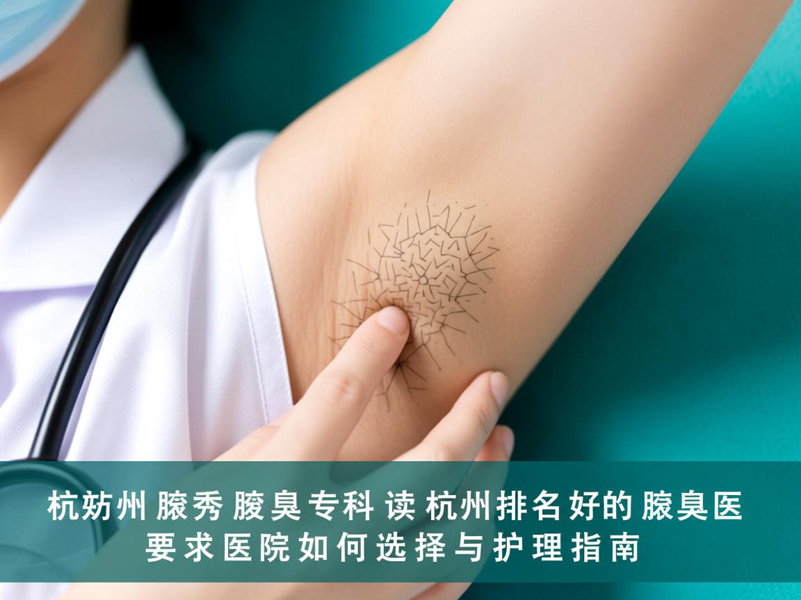 杭州腋秀腋臭专科解读，杭州排名最好的腋臭医院如何选择与护理指南