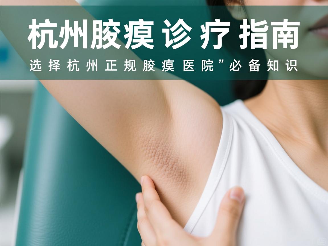 杭州腋臭诊疗指南，选择杭州正规腋臭医院的必备知识