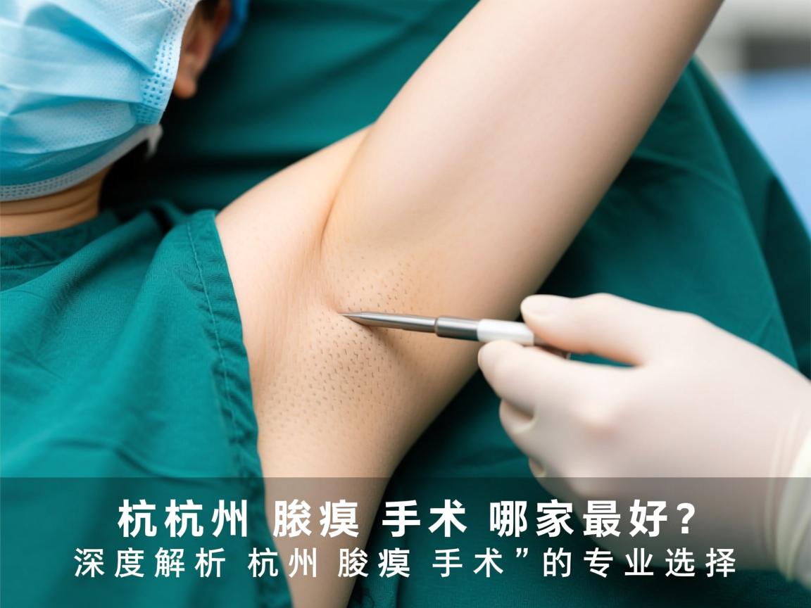 杭州腋臭手术哪家最好？深度解析杭州腋臭手术的专业选择