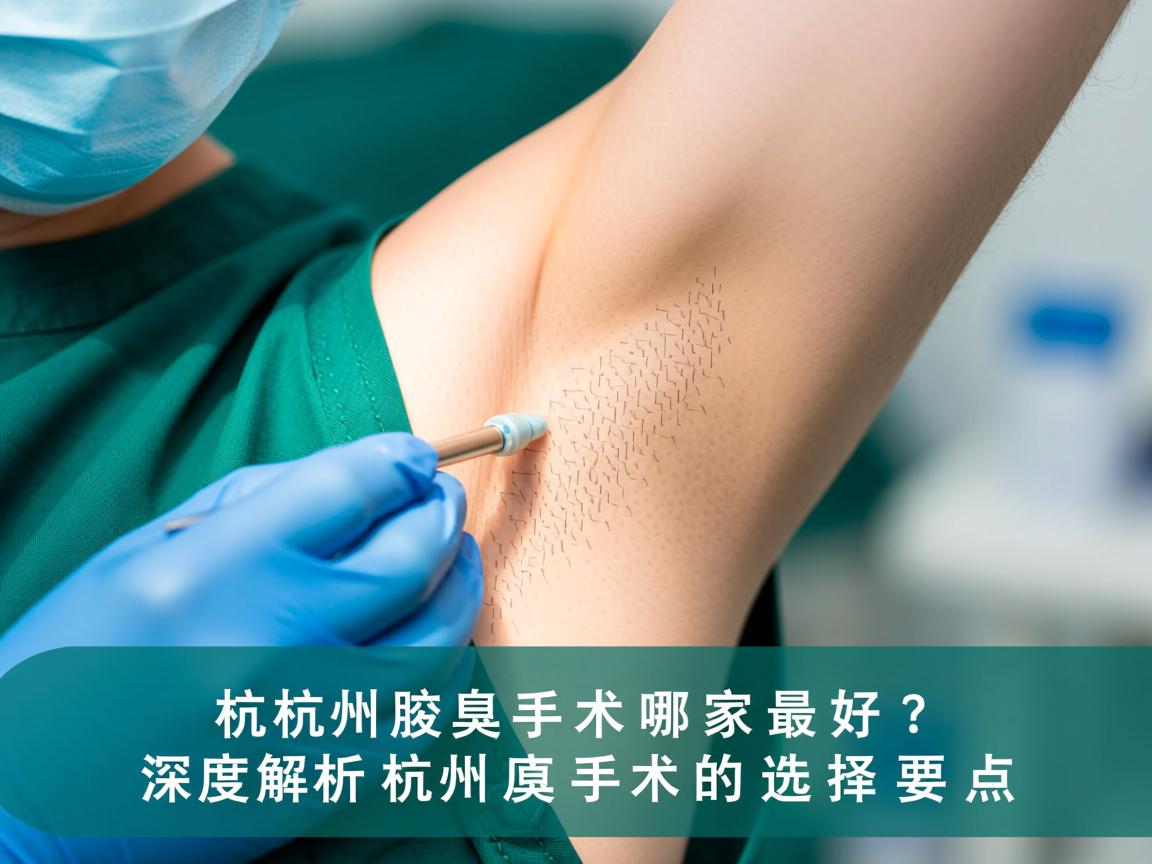 杭州腋臭手术哪家最好？深度解析杭州腋臭手术的选择要点