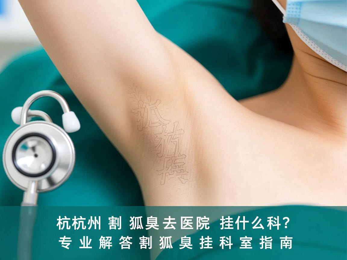 杭州割狐臭去医院挂什么科？专业解答割狐臭挂科室指南