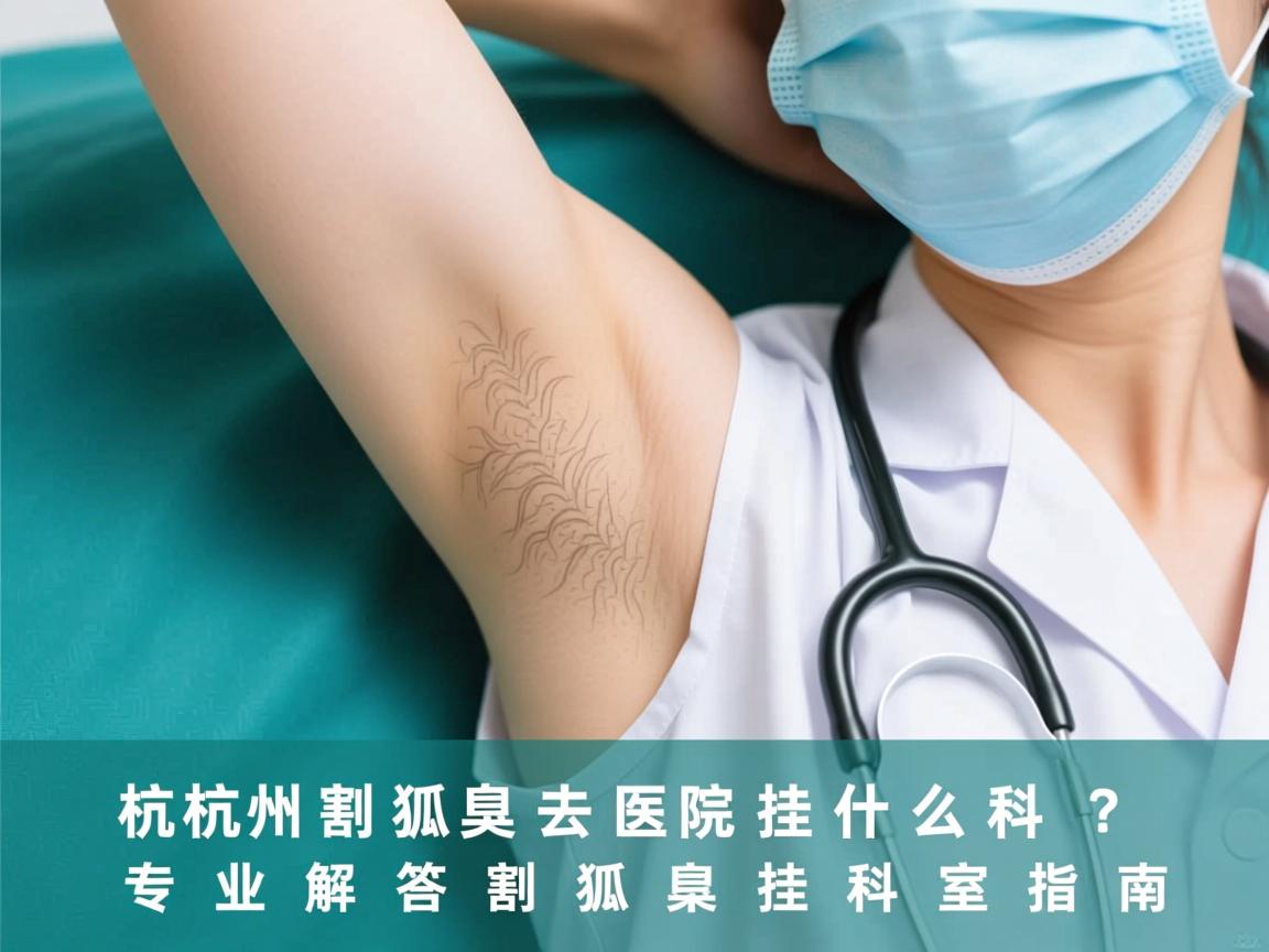 杭州割狐臭去医院挂什么科？专业解答割狐臭挂科室指南