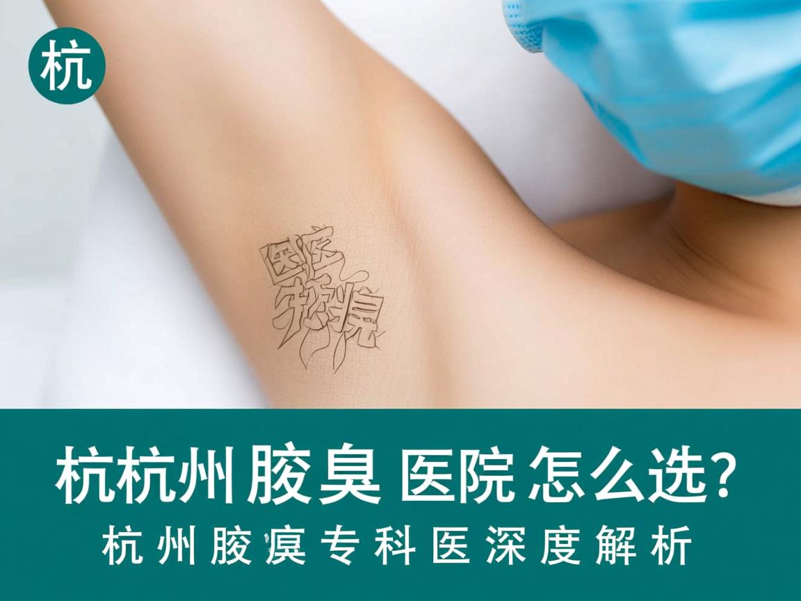 杭州腋臭医院怎么选？杭州腋臭专科医院深度解析