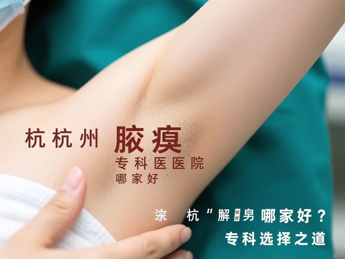 杭州腋臭专科医院哪家好？深度解析杭州腋臭专科选择之道