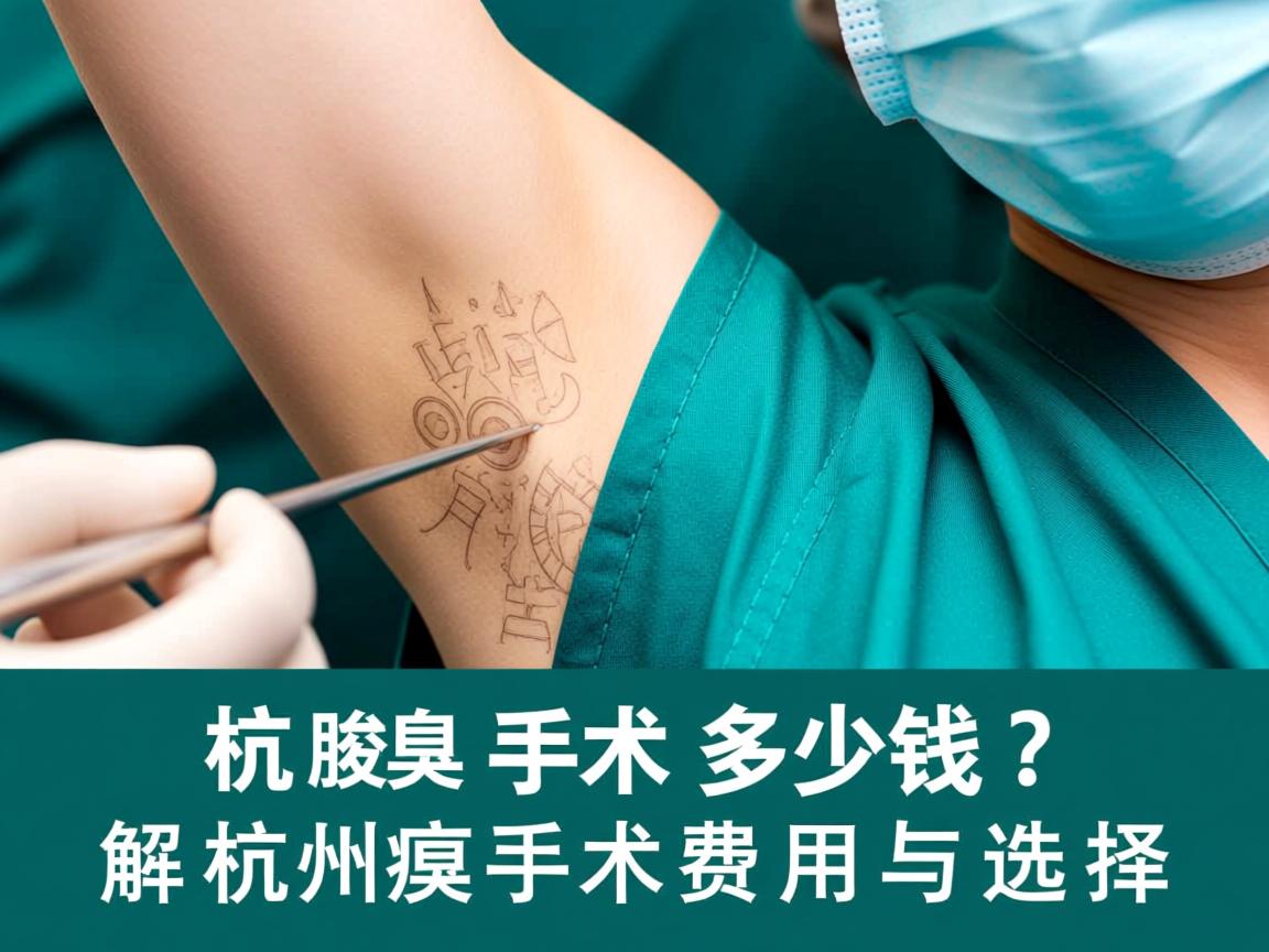 杭州腋臭手术多少钱？详解杭州腋臭手术费用与选择