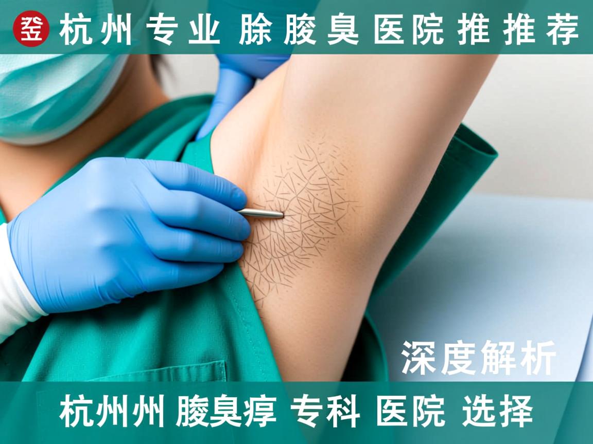 杭州专业除腋臭医院推荐，深度解析杭州腋臭专科医院的选择