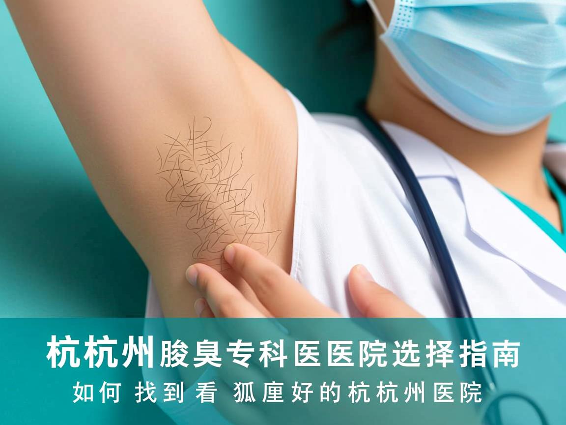 杭州腋臭专科医院选择指南，如何找到看狐臭好的杭州医院