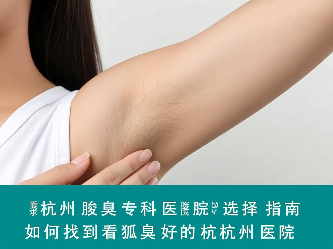杭州腋臭专科医院选择指南，如何找到看狐臭好的杭州医院