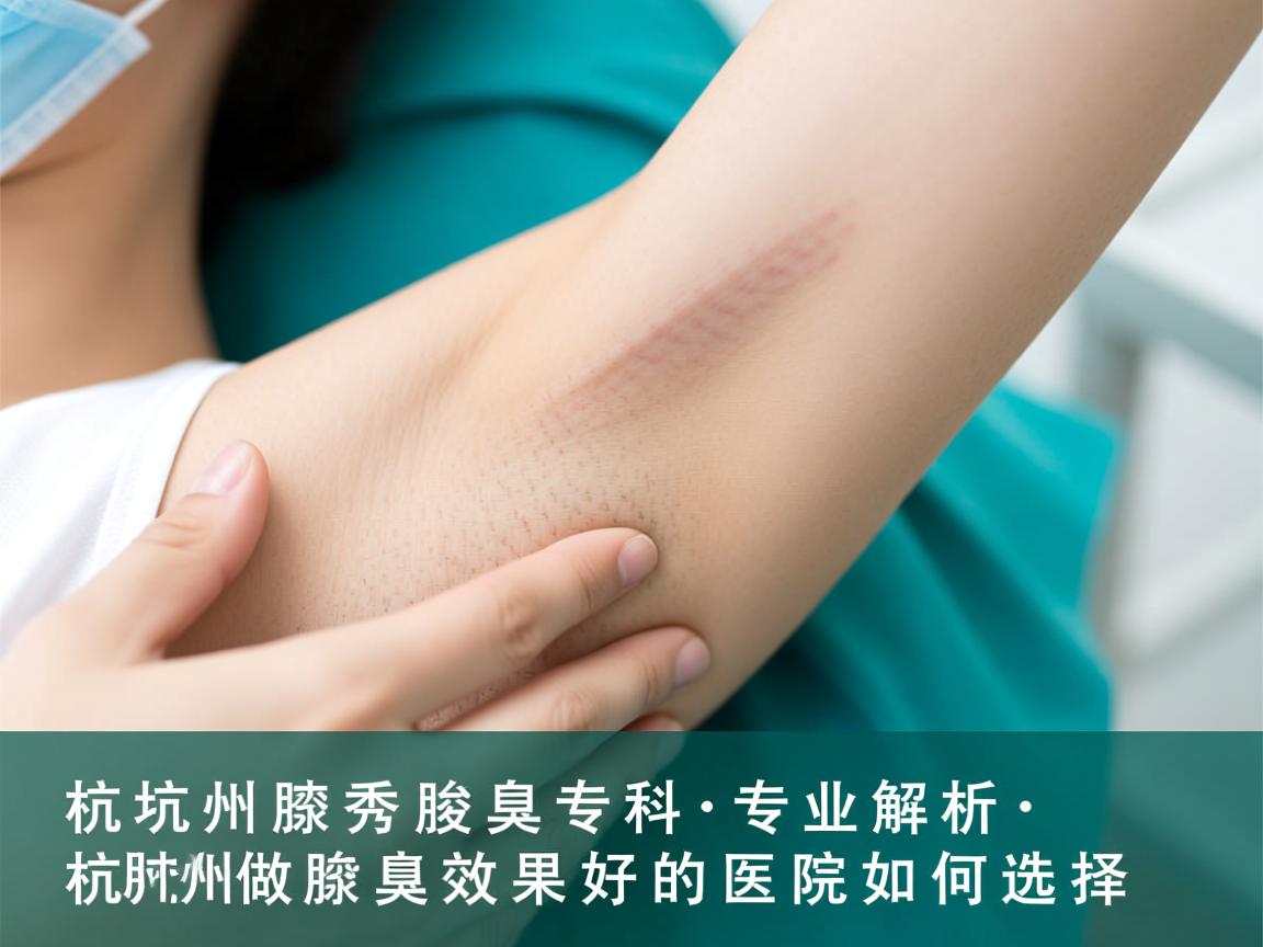 杭州腋秀腋臭专科，专业解析杭州做腋臭效果好的医院如何选择