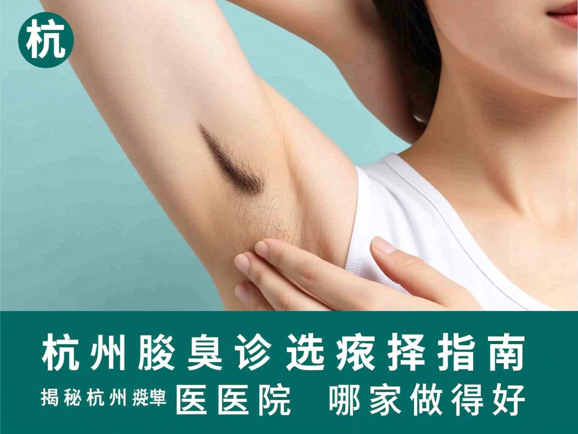 杭州腋臭诊疗选择指南，揭秘杭州腋臭专科医院哪家做得好