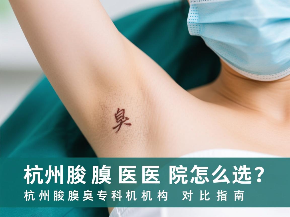 杭州腋臭医院怎么选？杭州腋臭专科机构对比指南