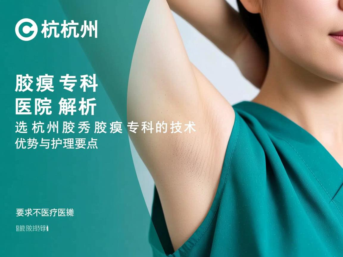 杭州腋臭专科医院解析，选择杭州腋秀腋臭专科的技术优势与护理要点
