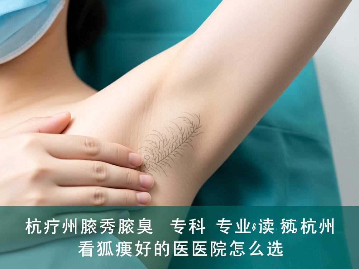 杭州腋秀腋臭专科，专业解读杭州看狐臭好的医院怎么选