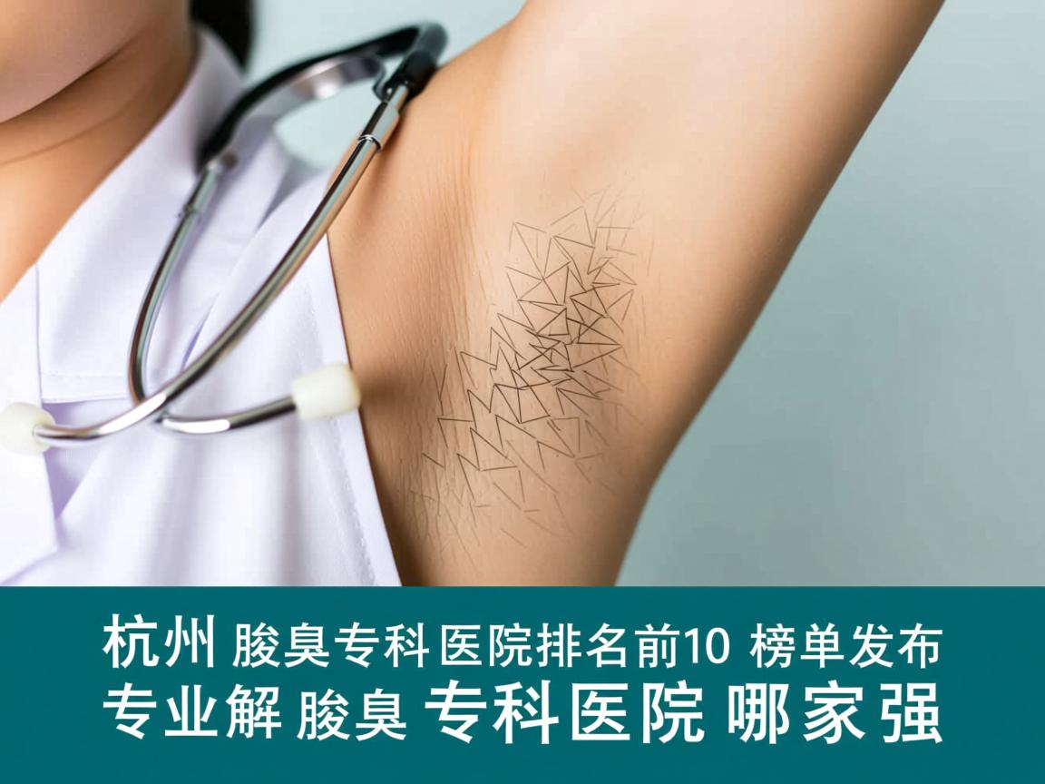 杭州腋臭专科医院排名前十榜单发布，专业解读杭州腋臭专科医院哪家强