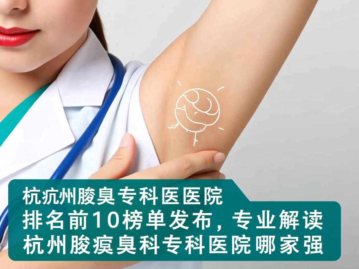 杭州腋臭专科医院排名前十榜单发布，专业解读杭州腋臭专科医院哪家强