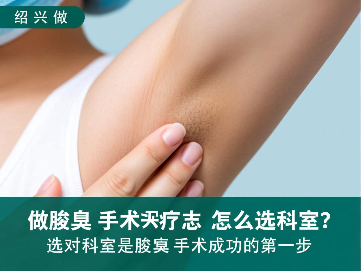 在绍兴做腋臭手术怎么选科室？选对科室是腋臭手术成功的第一步