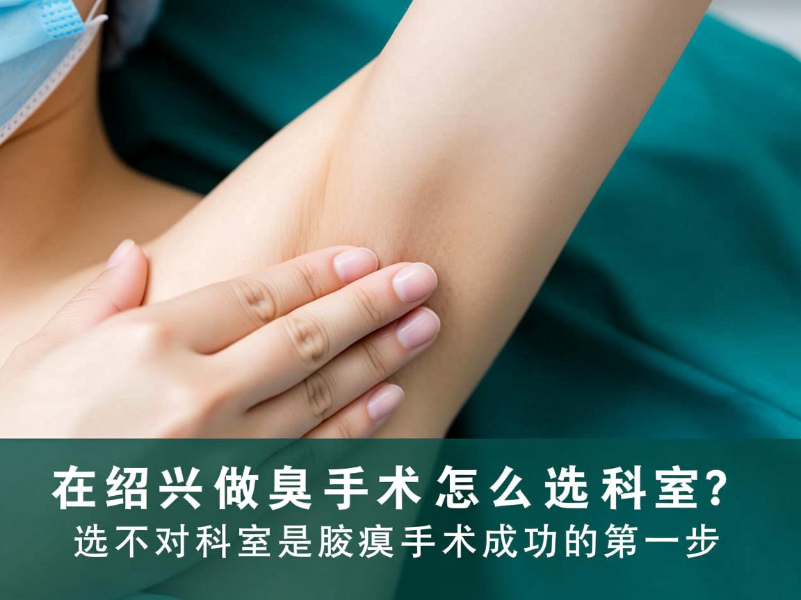 在绍兴做腋臭手术怎么选科室？选对科室是腋臭手术成功的第一步
