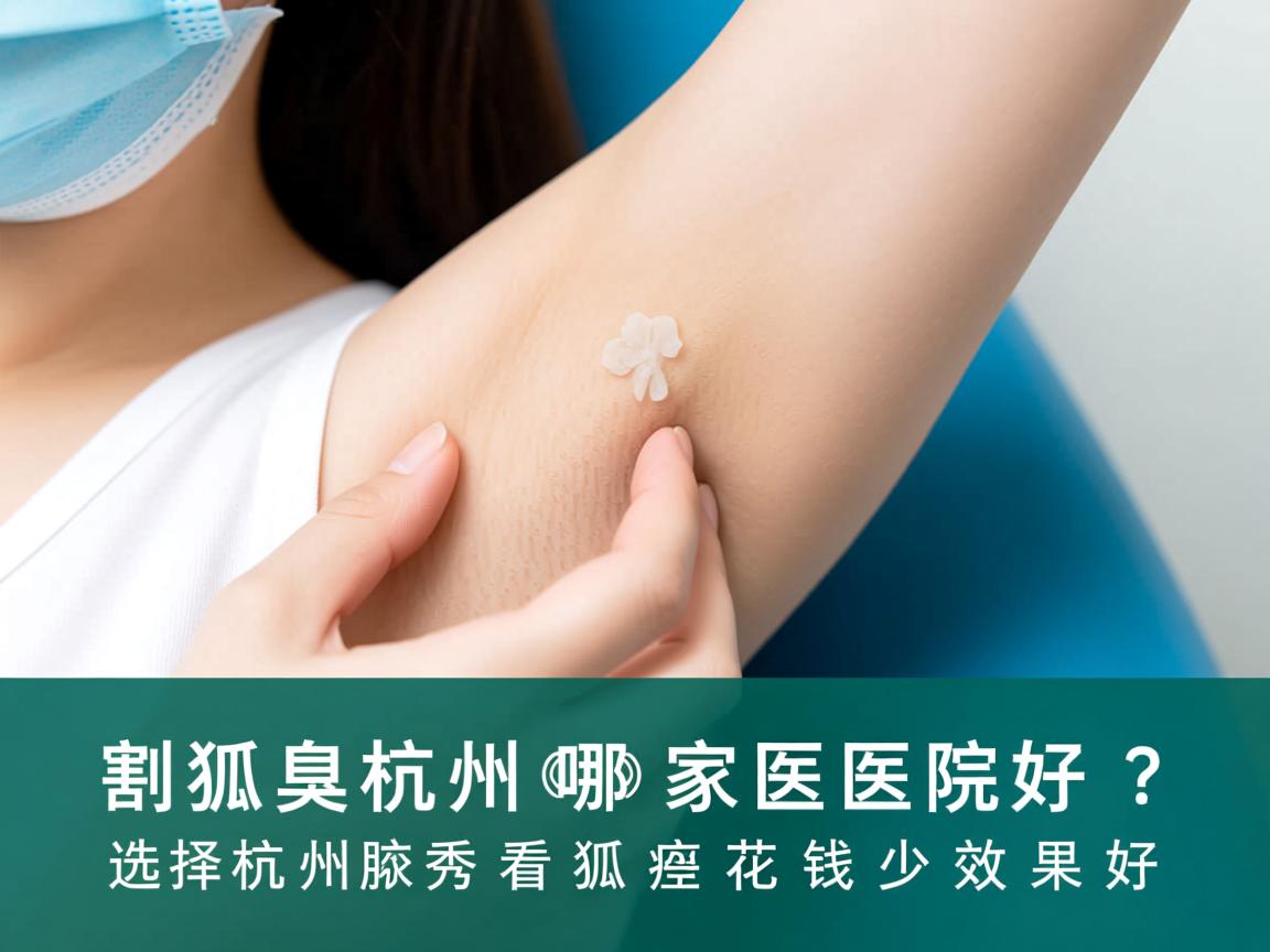 割狐臭杭州哪家医院好？选择杭州腋秀看狐臭花钱少效果好