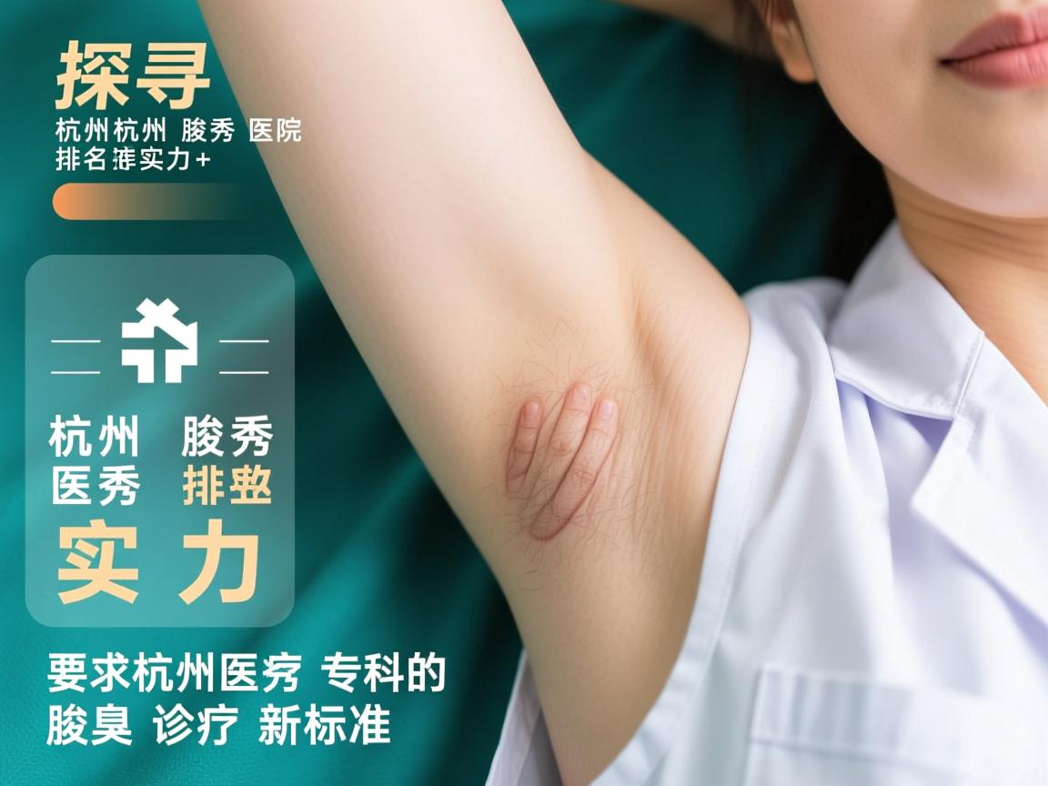 探寻杭州腋秀医院排名实力，解析杭州腋秀专科的腋臭诊疗新标准