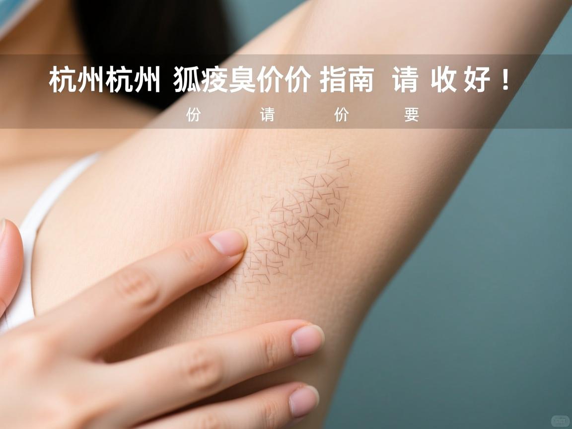 深度解析杭州腋臭治疗价格，这份杭州狐臭价格指南请收好！