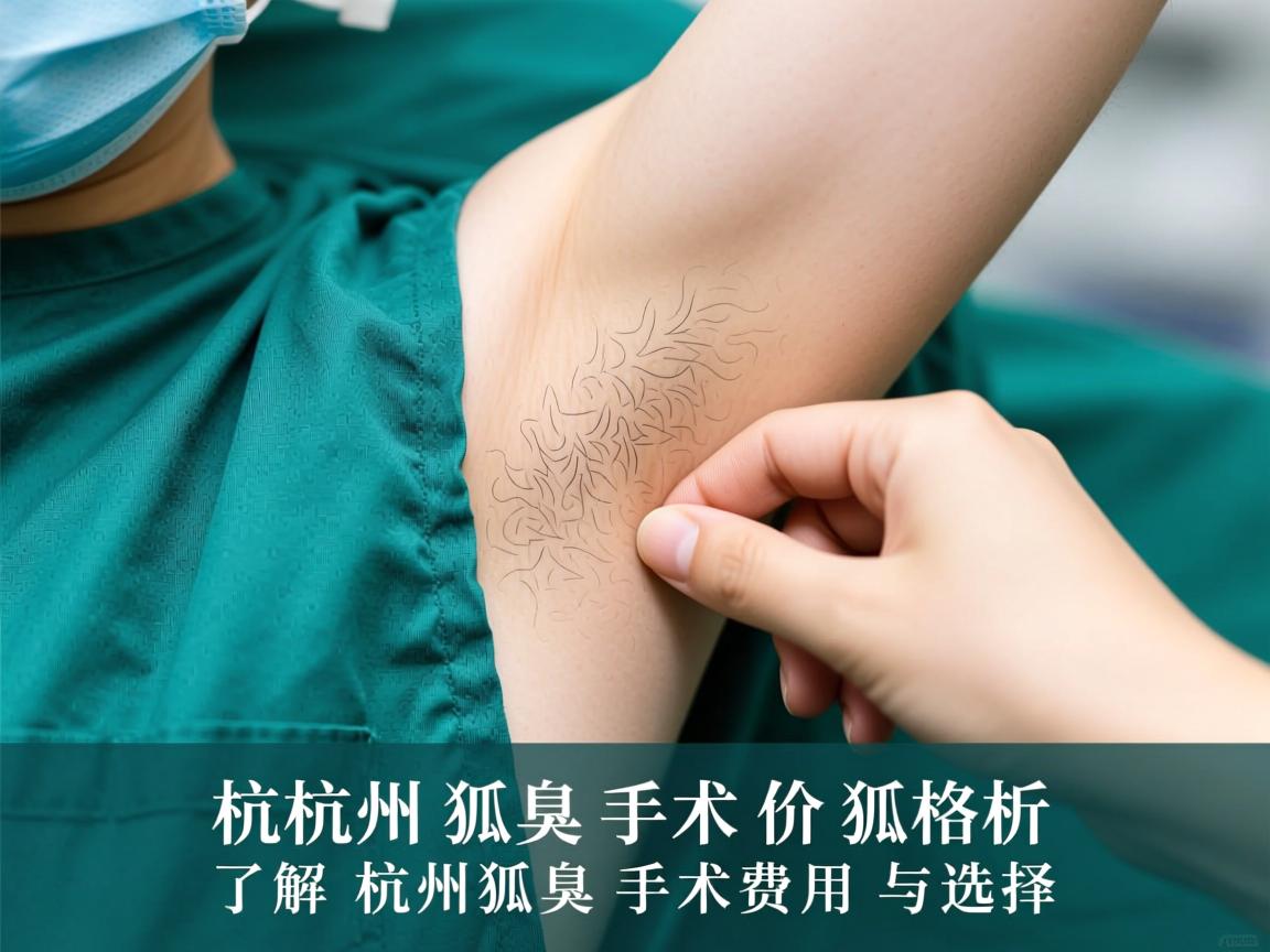 杭州狐臭手术价格解析，了解杭州狐臭手术费用与选择