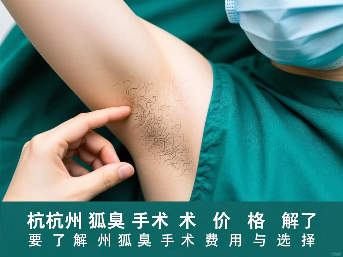 杭州狐臭手术价格解析，了解杭州狐臭手术费用与选择