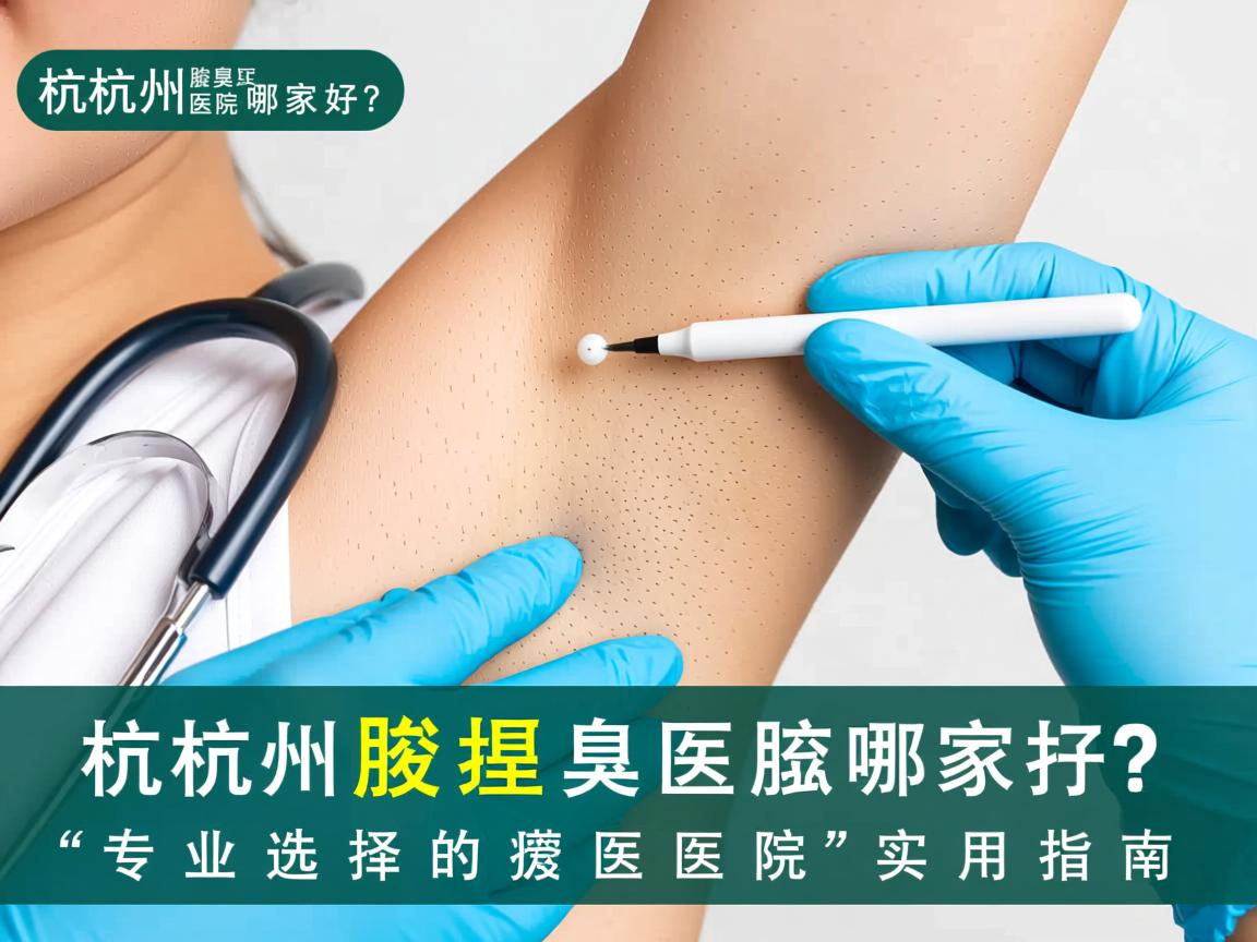 杭州腋臭医院哪家好？专业选择杭州腋臭医院的实用指南