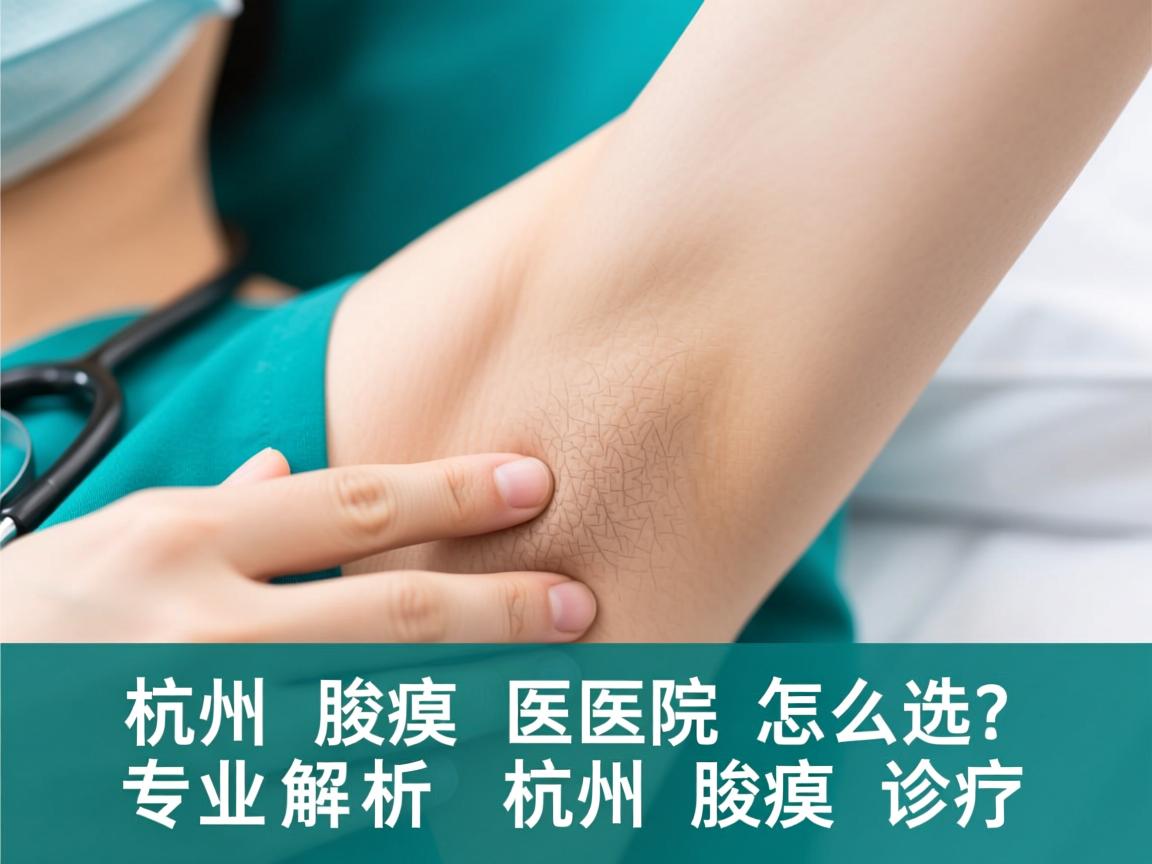 杭州腋臭医院怎么选？专业解析杭州腋臭诊疗