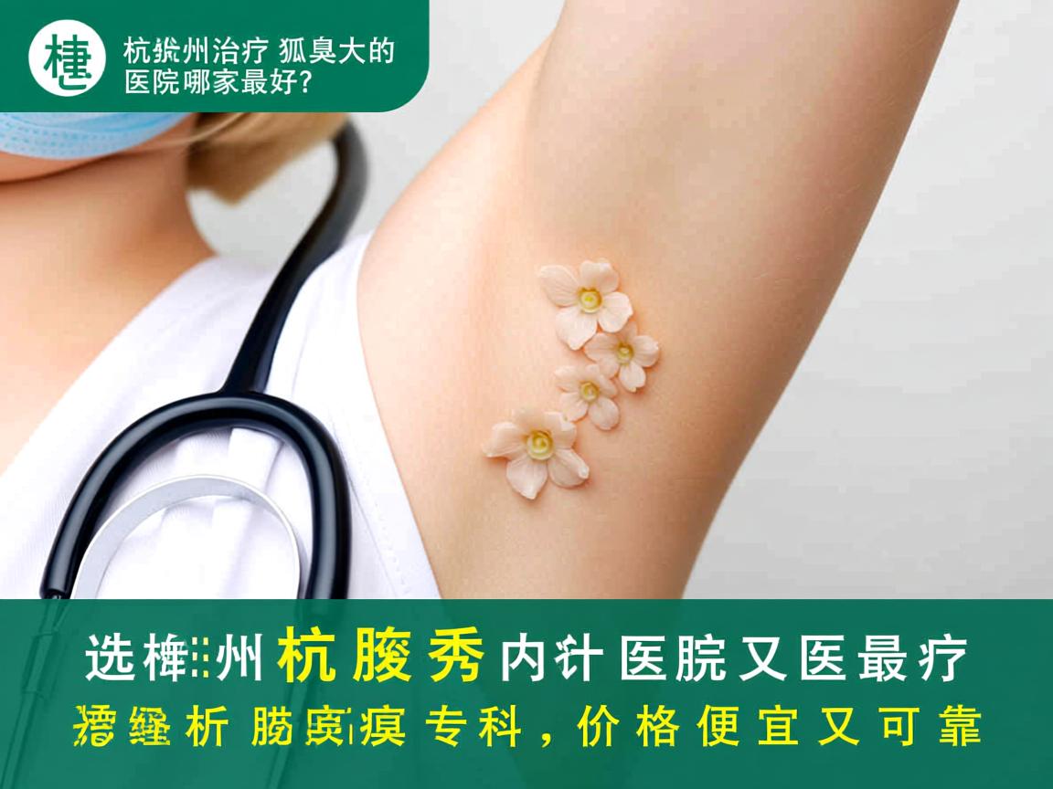 杭州治疗狐臭的医院哪家最好？选择杭州腋秀腋臭专科，价格便宜又可靠