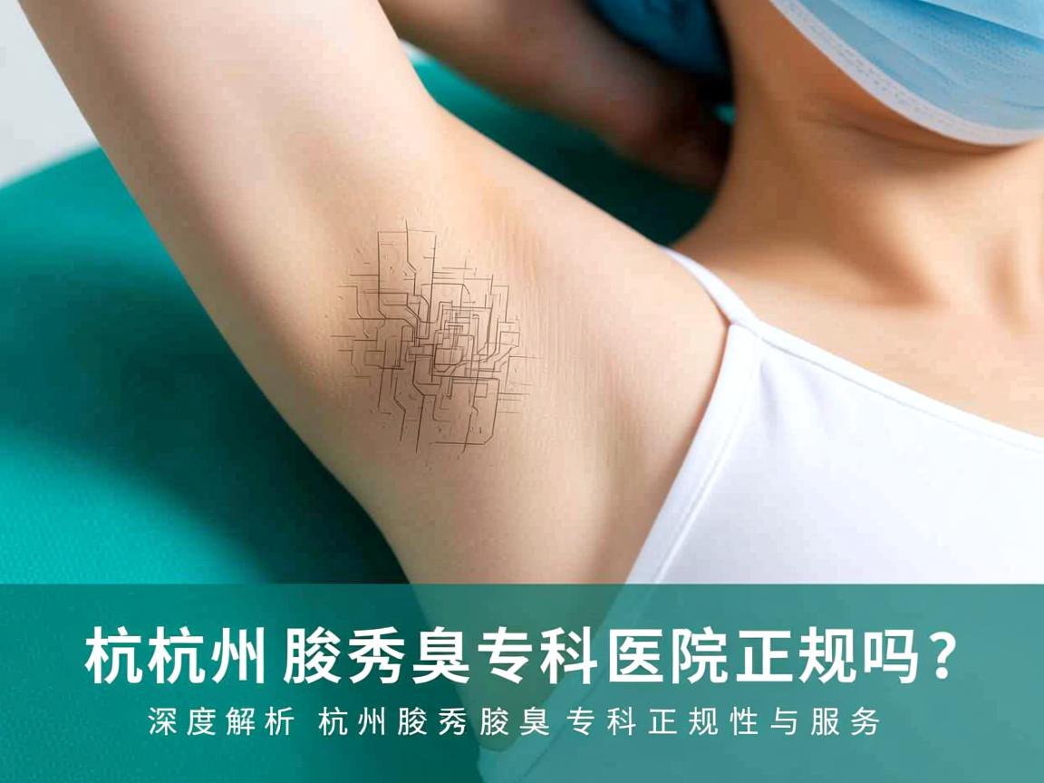 杭州腋秀腋臭专科医院正规吗？深度解析杭州腋秀腋臭专科正规性与服务
