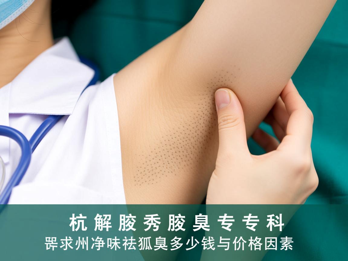杭州腋秀腋臭专科，详解杭州净味祛狐臭多少钱与价格因素