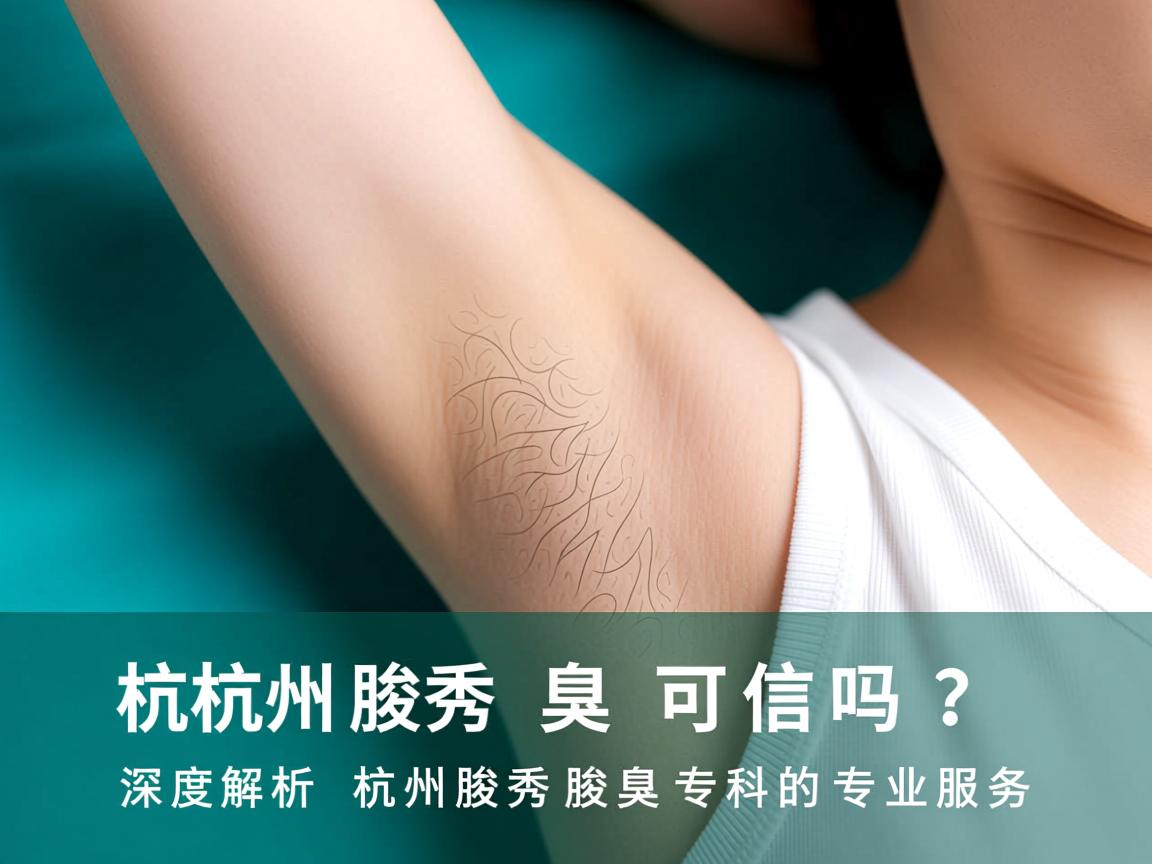 杭州腋秀腋臭可信吗？深度解析杭州腋秀腋臭专科的专业服务