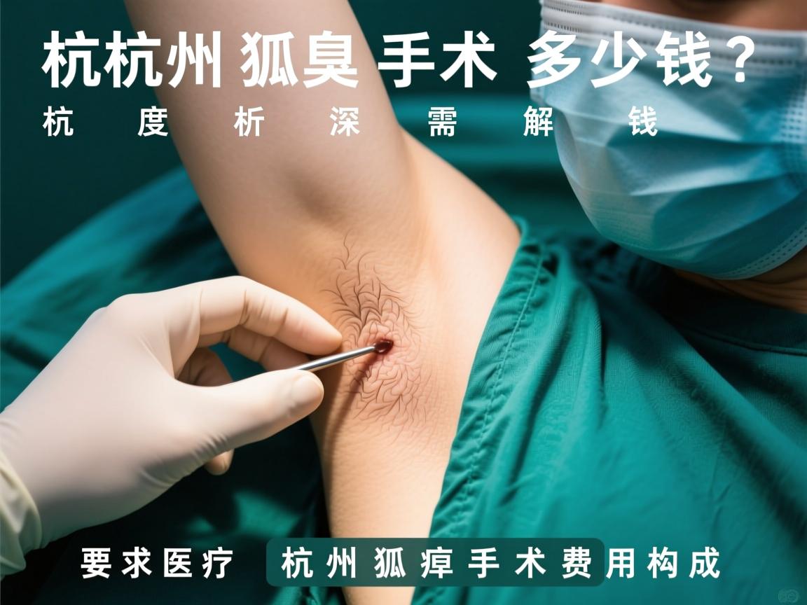 杭州狐臭手术需多少钱？深度解析杭州狐臭手术费用构成