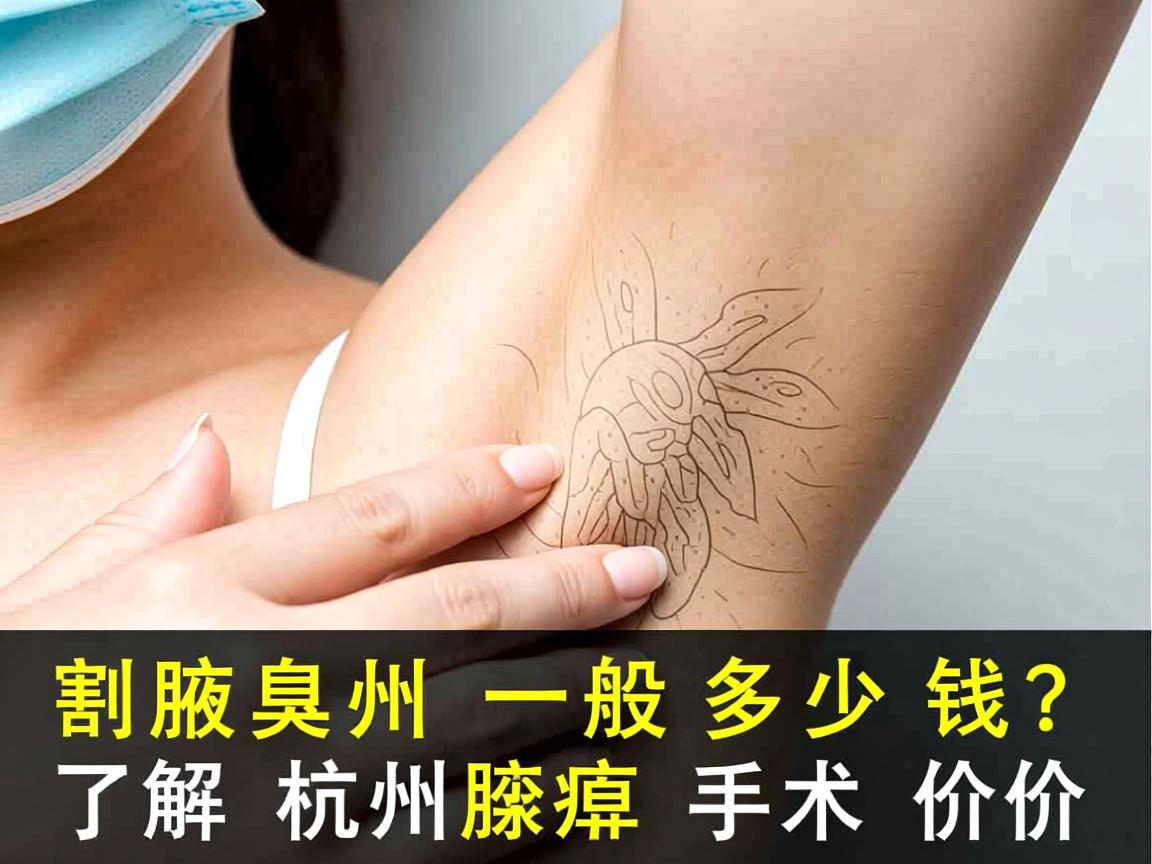 杭州割腋臭一般多少钱？了解杭州腋臭手术价格