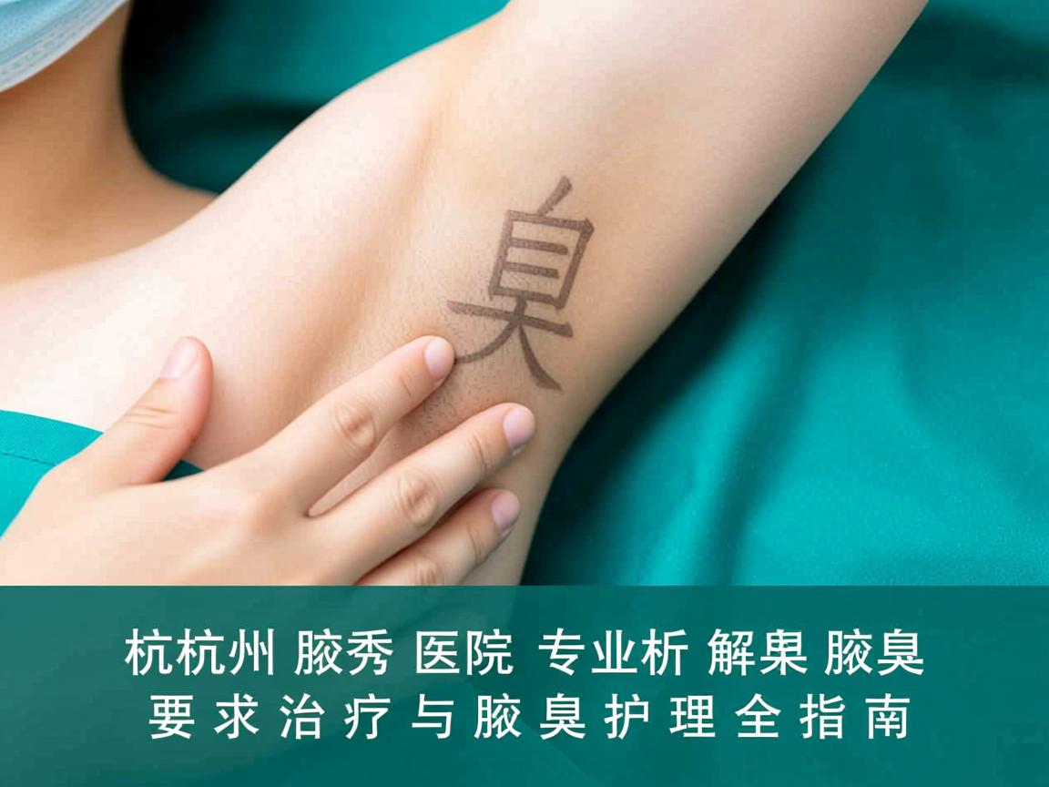 杭州腋秀医院专业解析，腋臭治疗与腋臭护理全指南