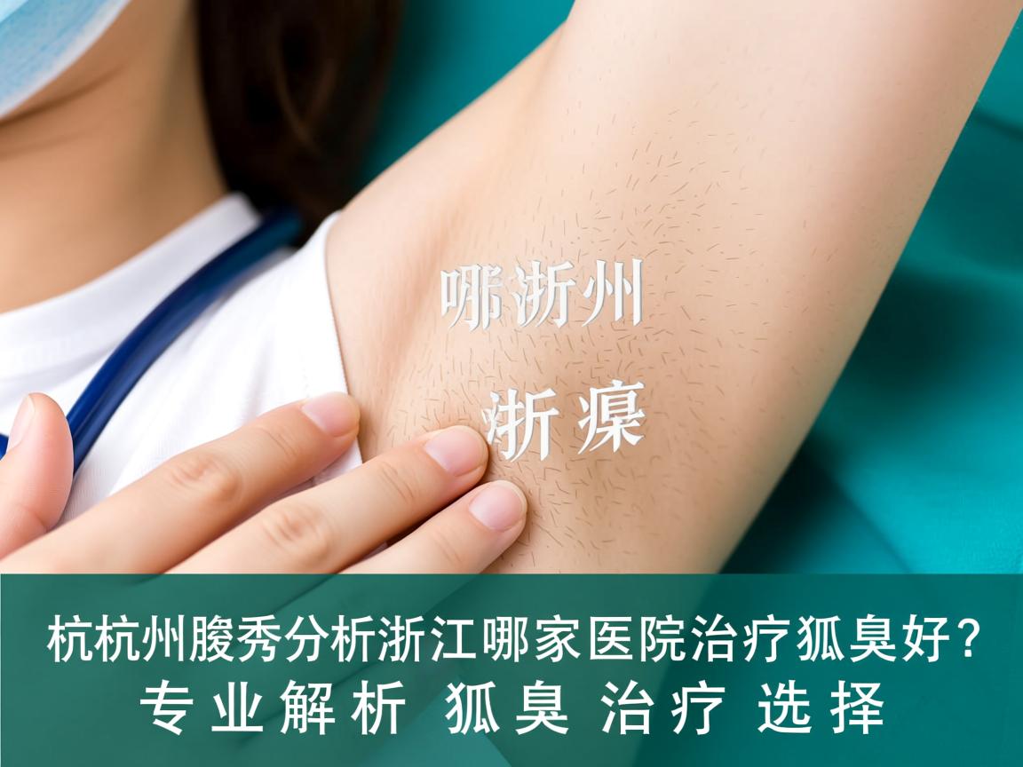 杭州腋秀分析，浙江哪家医院治疗狐臭好？专业解析狐臭治疗选择