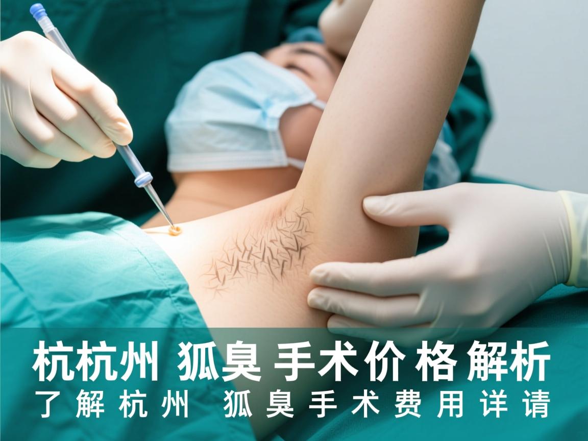 杭州狐臭手术价格解析，了解杭州狐臭手术费用详情