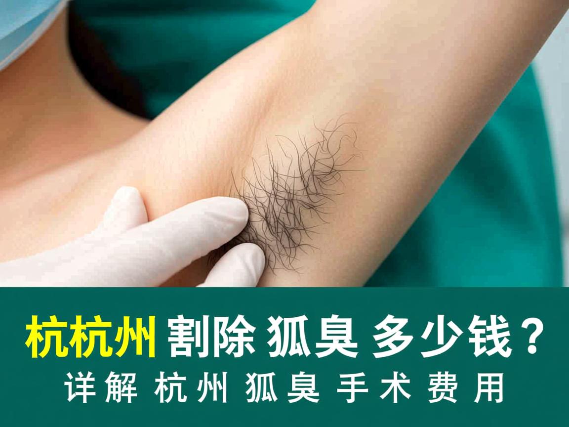杭州割除狐臭多少钱？详解杭州狐臭手术费用