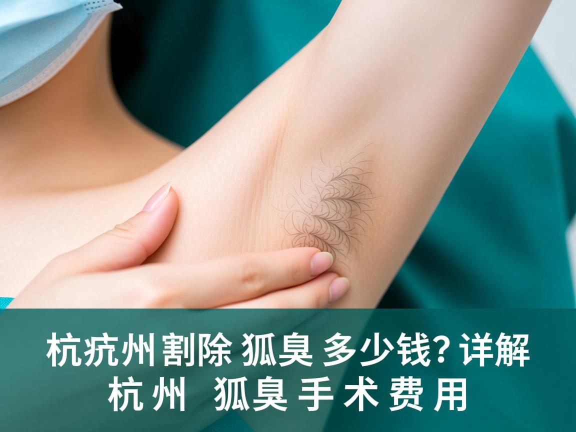 杭州割除狐臭多少钱？详解杭州狐臭手术费用