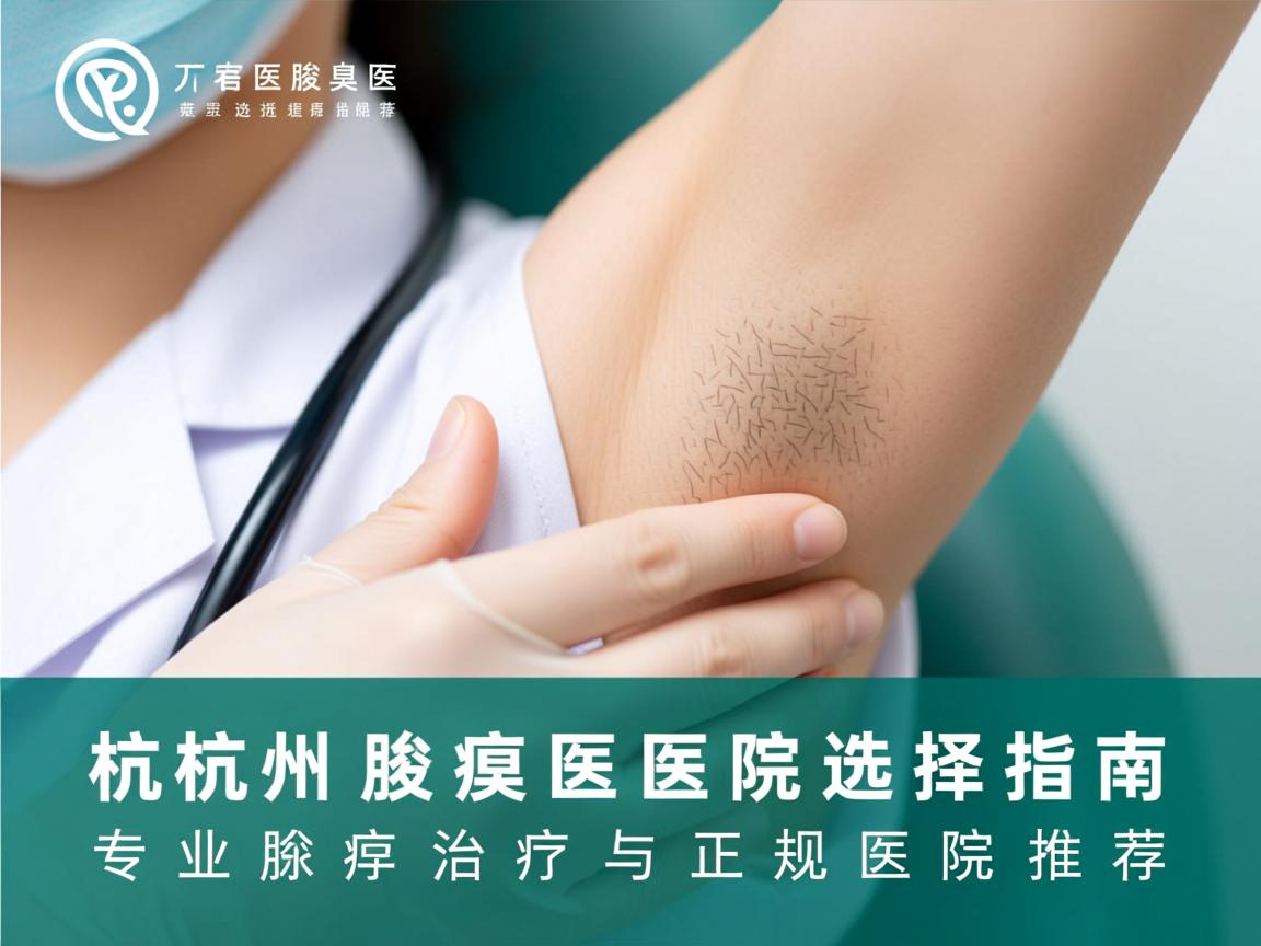 杭州腋臭医院选择指南，专业腋臭治疗与正规医院推荐