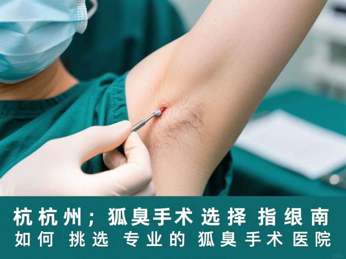 杭州狐臭手术选择指南，如何挑选专业的狐臭手术医院