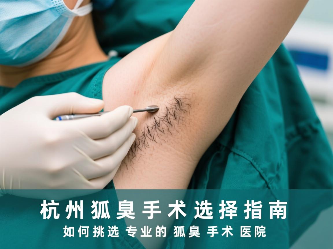 杭州狐臭手术选择指南，如何挑选专业的狐臭手术医院