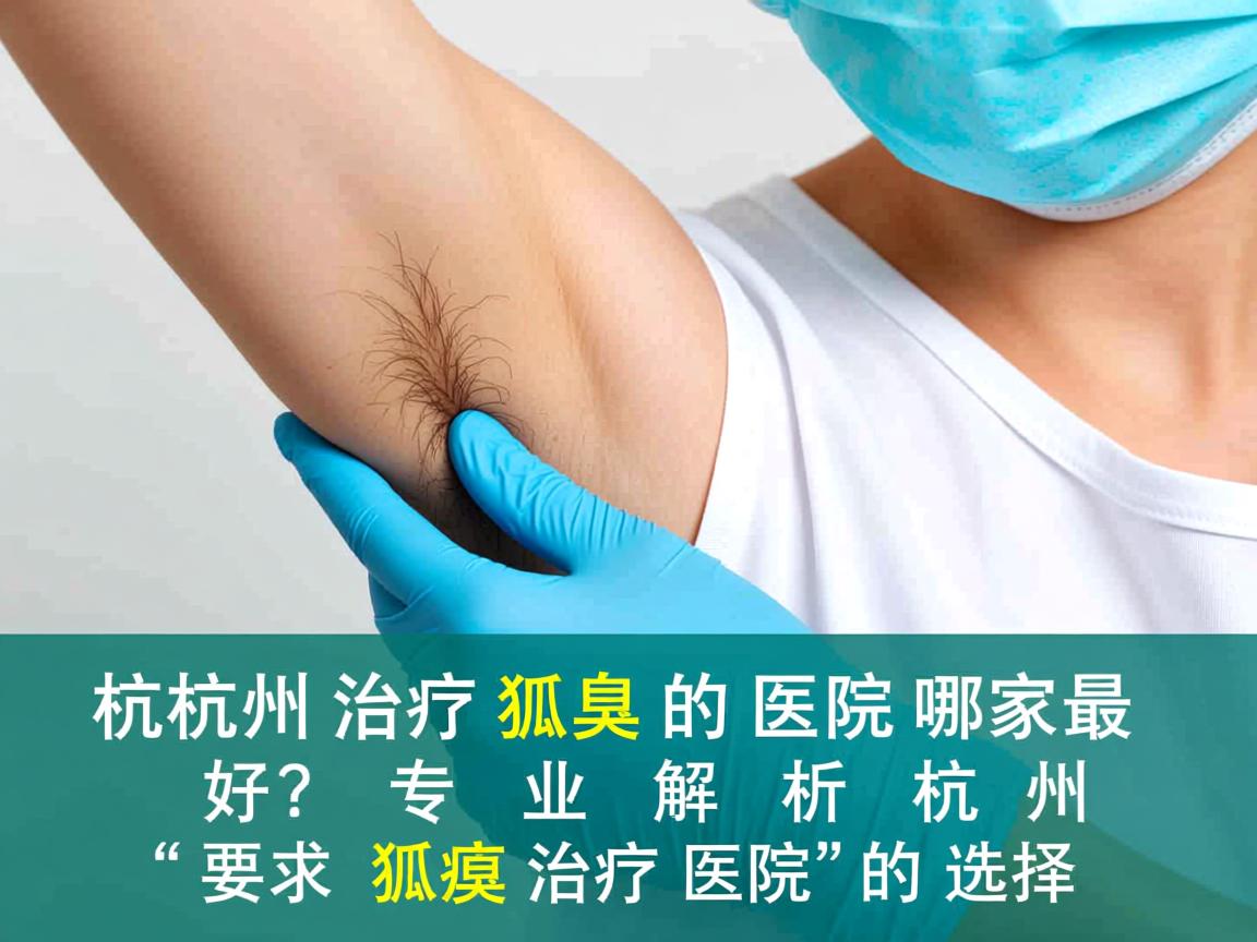 杭州治疗狐臭的医院哪家最好？专业解析杭州狐臭治疗医院的选择