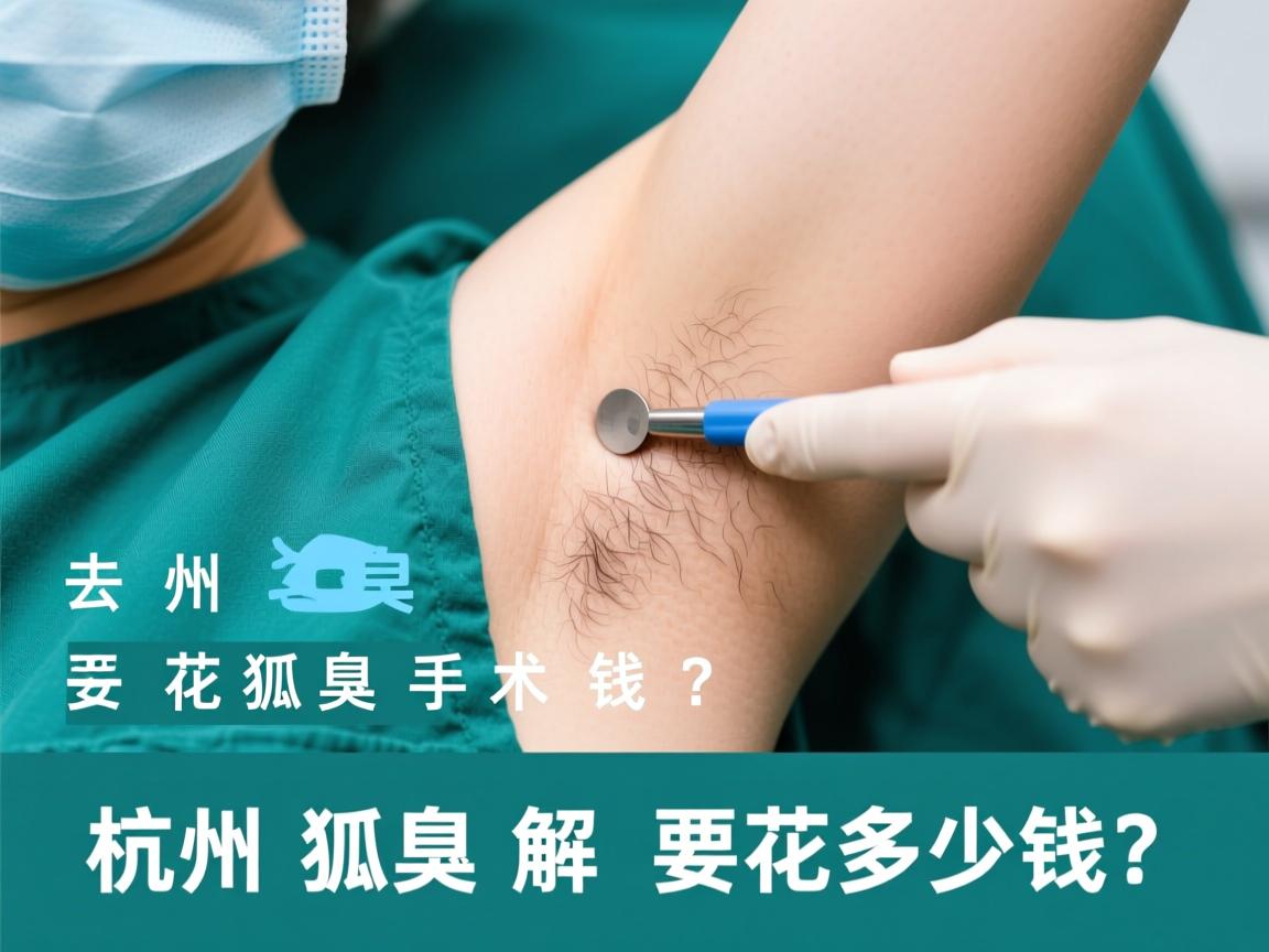 杭州去狐臭手术要花多少钱？详解杭州狐臭手术费用