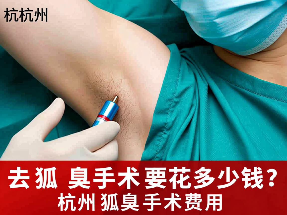 杭州去狐臭手术要花多少钱？详解杭州狐臭手术费用