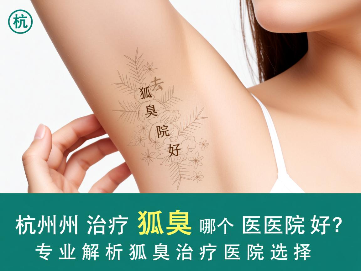 杭州治疗狐臭去哪个医院好？专业解析狐臭治疗医院选择