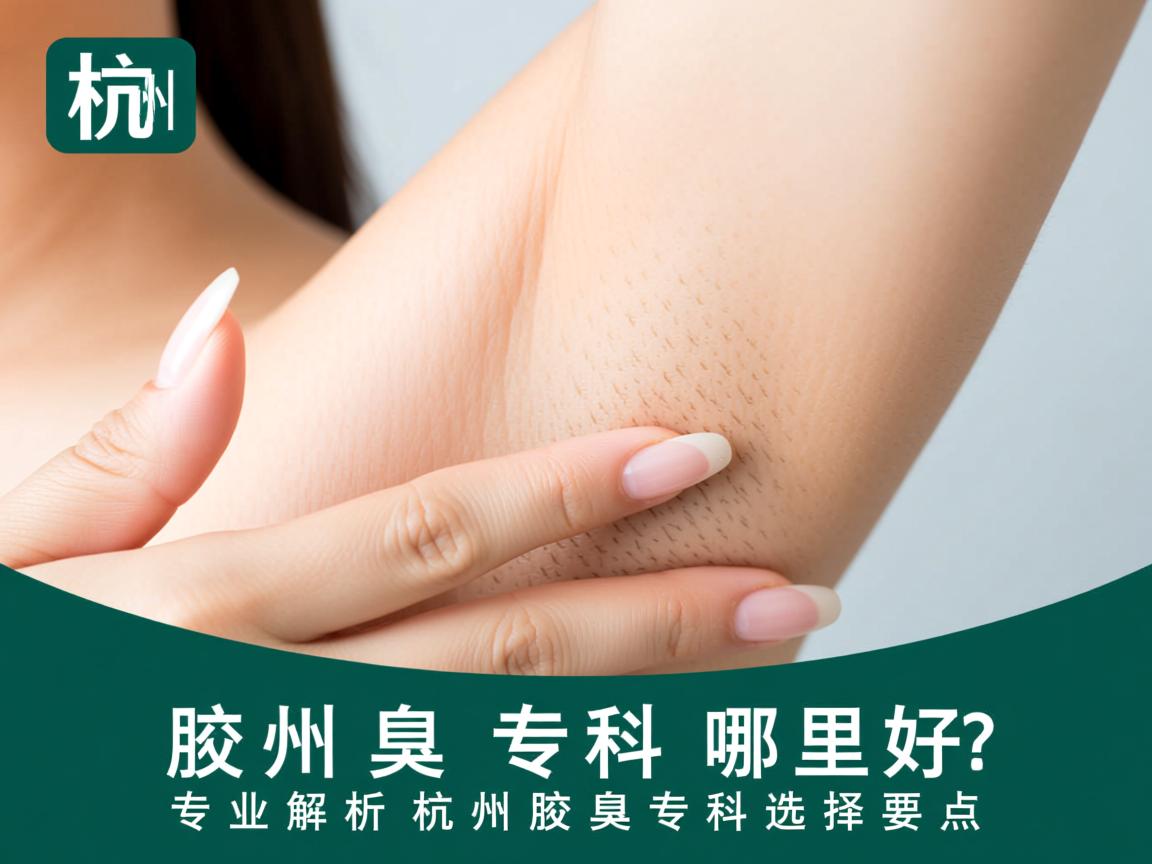 杭州腋臭专科哪里好？专业解析杭州腋臭专科选择要点