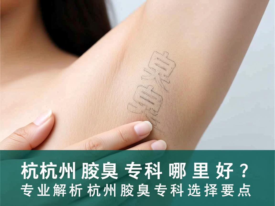 杭州腋臭专科哪里好？专业解析杭州腋臭专科选择要点