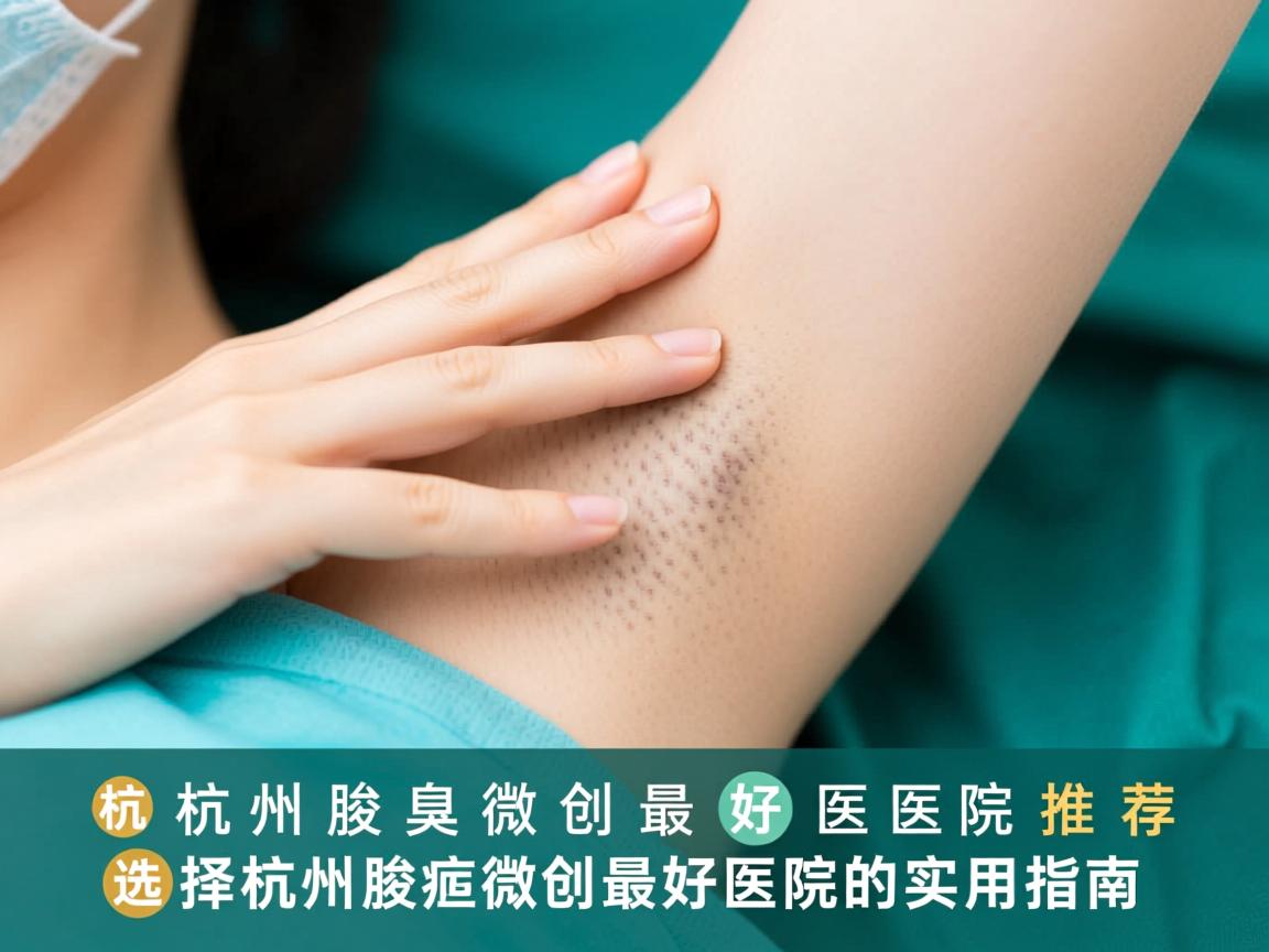 杭州腋臭微创最好医院推荐，选择杭州腋臭微创最好医院的实用指南